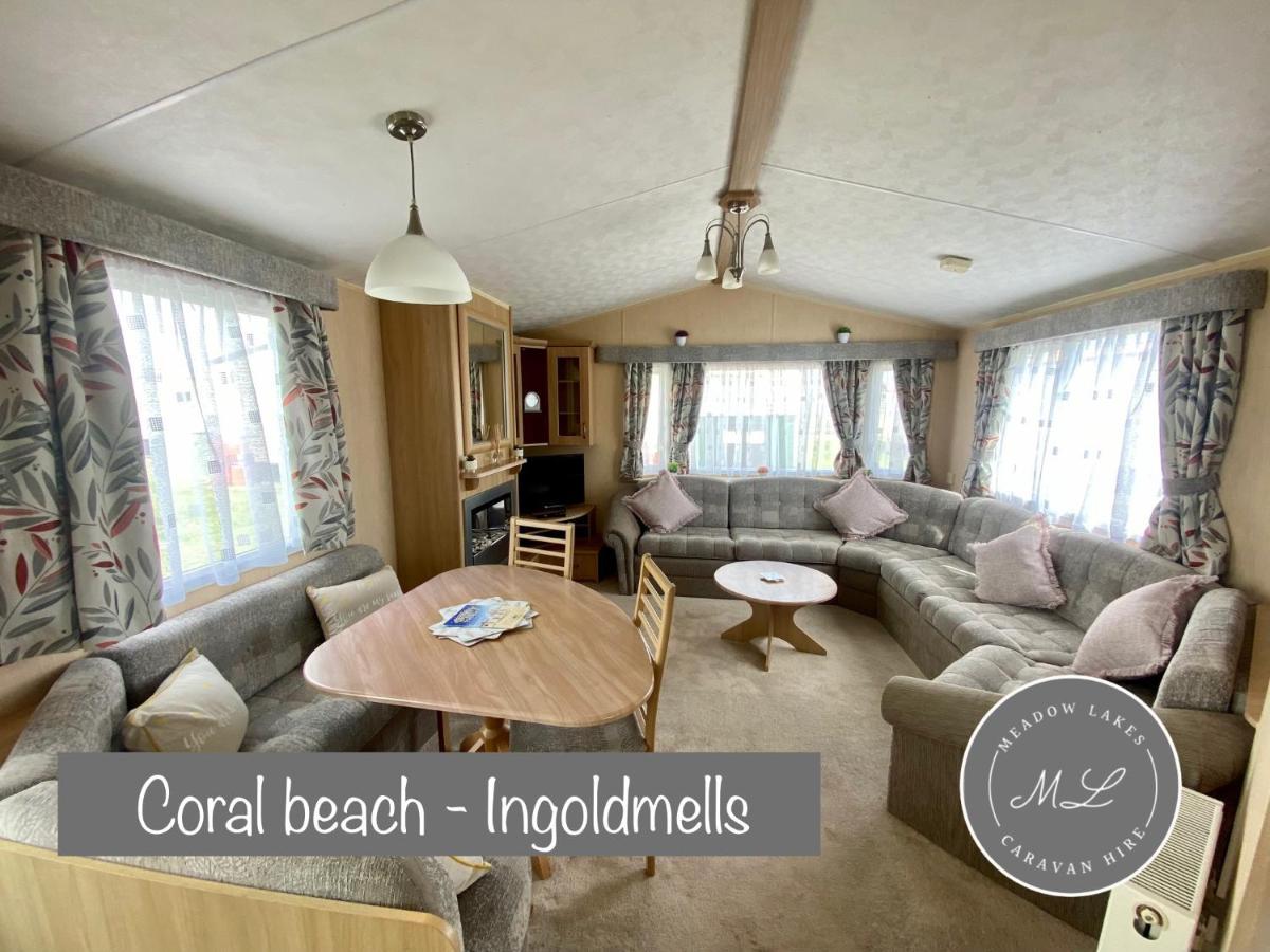 Coral Beach - Row 73 Van 2, Central Heating, Wifi, Bed Linen - Meadow Lakes Caravan & Lodge Hire Ingoldmells Eksteriør billede